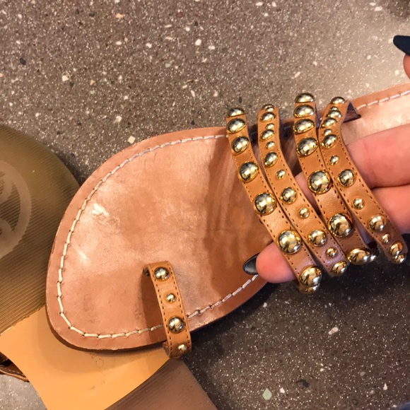 BCBG like new studded gold and tan - Picture 3 of 3
